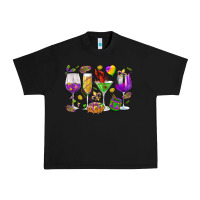 Black Mardi Gras wine glasses Urban Heavy Tee - HowdyJamesFarm