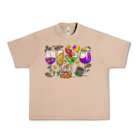 Burro Mardi Gras wine glasses Urban Heavy Tee - HowdyJamesFarm