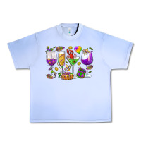 Grape Ice Mardi Gras wine glasses Urban Heavy Tee - HowdyJamesFarm
