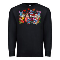 Black christmas stitch coffee cups Premium Sweatshirt - AdoDesignShop