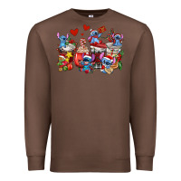 Chestnut christmas stitch coffee cups Premium Sweatshirt - AdoDesignShop
