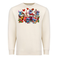 Sandshell christmas stitch coffee cups Premium Sweatshirt - AdoDesignShop