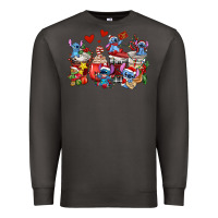 Smoke christmas stitch coffee cups Premium Sweatshirt - AdoDesignShop
