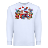 White christmas stitch coffee cups Premium Sweatshirt - AdoDesignShop