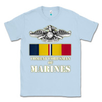 Dusty Blue Eagle FMF Corpsman 8404 T Back Design Classic Tee - longCreatives