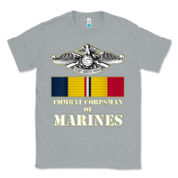 Heather Grey Eagle FMF Corpsman 8404 T Back Design Classic Tee - longCreatives