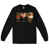 Black Peace Love Guinea Pigs Long Sleeve Tee - Jasminsmagicworld
