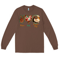 Chestnut Peace Love Guinea Pigs Long Sleeve Tee - Jasminsmagicworld