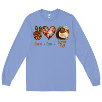 Colony Blue Peace Love Guinea Pigs Long Sleeve Tee - Jasminsmagicworld