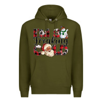 Army Green Im So Freaking Cold Premium Hoodie - CowhideDigitalArt