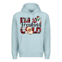 Blue Mist Im So Freaking Cold Premium Hoodie - CowhideDigitalArt