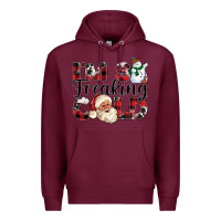Burgundy Im So Freaking Cold Premium Hoodie - CowhideDigitalArt