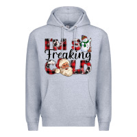 Heather Grey Im So Freaking Cold Premium Hoodie - CowhideDigitalArt