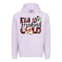 Lilac Im So Freaking Cold Premium Hoodie - CowhideDigitalArt
