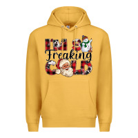 Mustard Im So Freaking Cold Premium Hoodie - CowhideDigitalArt
