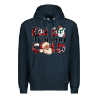 Navy Im So Freaking Cold Premium Hoodie - CowhideDigitalArt