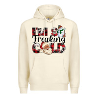 Sandshell Im So Freaking Cold Premium Hoodie - CowhideDigitalArt