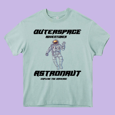 Outer Space Adventurer Astronaut Heavy Core Tee Designed By Bettercallsaul