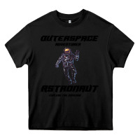 Black Outer Space Adventurer Astronaut Heavy Core Tee - Bettercallsaul