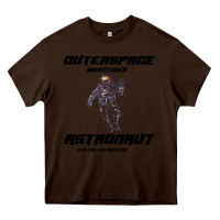 Chocolate Brown Outer Space Adventurer Astronaut Heavy Core Tee - Bettercallsaul