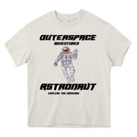 Cream Outer Space Adventurer Astronaut Heavy Core Tee - Bettercallsaul