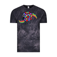 Cloud Black Rainbow sheep Vintage Tee - CowGirlArtShop