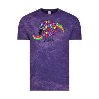 Cloud Purple Rainbow sheep Vintage Tee - CowGirlArtShop