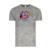 Cloud Rock Rainbow sheep Vintage Tee - CowGirlArtShop