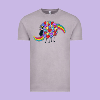 Rainbow Sheep Vintage Tee Designed By Cowgirlartshop