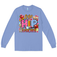 Colony Blue Easter Day One hip Teacher Long Sleeve Tee - OliviaCreatesArt