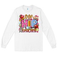 White Easter Day One hip Teacher Long Sleeve Tee - OliviaCreatesArt
