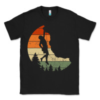 Black Retro Rock Climbing Vintage Climber Classic Tee - longCreatives