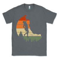 Charcoal Heather Retro Rock Climbing Vintage Climber Classic Tee - longCreatives