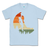 Dusty Blue Retro Rock Climbing Vintage Climber Classic Tee - longCreatives