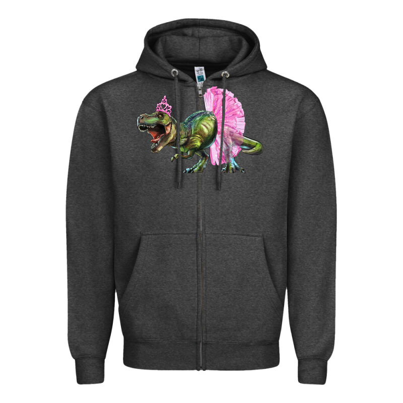 Balerina T Rex Dinosaur With Tutu Zipper Hoodie by Artiststas | Teevron