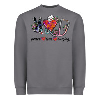 Storm peace love nursing Heavyweight Sweatshirt - SublimationCraftShop