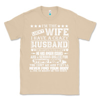 Mushroom i am a lucky wife i have a crazy husband valentine gift Classic Tee - longCreatives