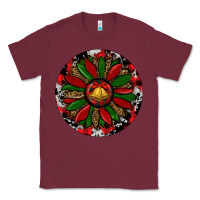 Burgundy Sunflower Christmas Classic Tee - RanaPortraitStore