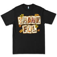 Black Thankful with Plate Premium Tee - texasbilliewilder