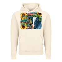 Vintage Artic Cow Serape Just a Little Moody Vintage Hoodie - CowCowDesign