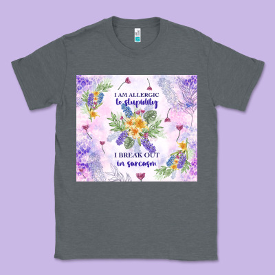 I Am Allergic To Stupidity Classic Tee Designed By Tumblerdesignbyshophia