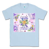 Dusty Blue i am allergic to stupidity Classic Tee - TumblerDesignByShophia
