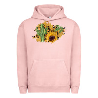Pigment Salmon cactus leopard sunflower glitter  patch Urban Hoodie - AdoDesignShop