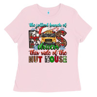 Bubblegum Pink the jolliest bunch of drivers this side of the nut Ladies Tee - texasbilliewilder