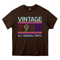 Vintage 1980 Birthday Heavy Core Tee | Teevron