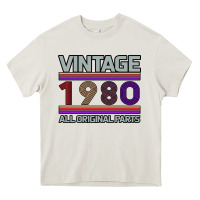 Cream Vintage 1980 Birthday Heavy Core Tee - Bettercallsaul