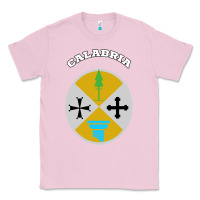 Bubblegum Pink Calabria Coat of arms  Flag souvenir Italy Classic Tee - longCreatives