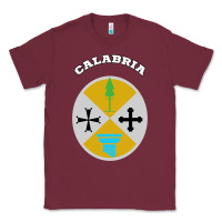Burgundy Calabria Coat of arms  Flag souvenir Italy Classic Tee - longCreatives