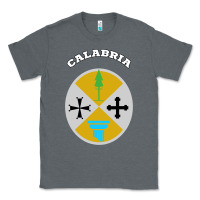 Charcoal Heather Calabria Coat of arms  Flag souvenir Italy Classic Tee - longCreatives