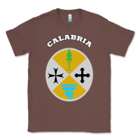 Chestnut Calabria Coat of arms  Flag souvenir Italy Classic Tee - longCreatives